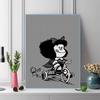 mafalda 100% Round Full Drill 5D DIY Diamond Painting Embroidery Cross Stitch Rhinestone Décor toilet 3 piece set