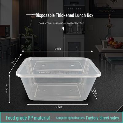 Disposable Rectangular Transparent Meal Box