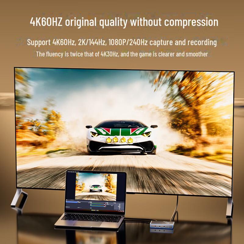 Biyaz 4K60Hz HDMI Video Capture Card for PS5, RGB HD Recording with Camera Support - Model TH52