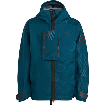 Giacca Impermeabile Casual Sportiva da Esterno con Cappuccio e Zip a Maniche Lunghe da Uomo Verde Scuro HB4064