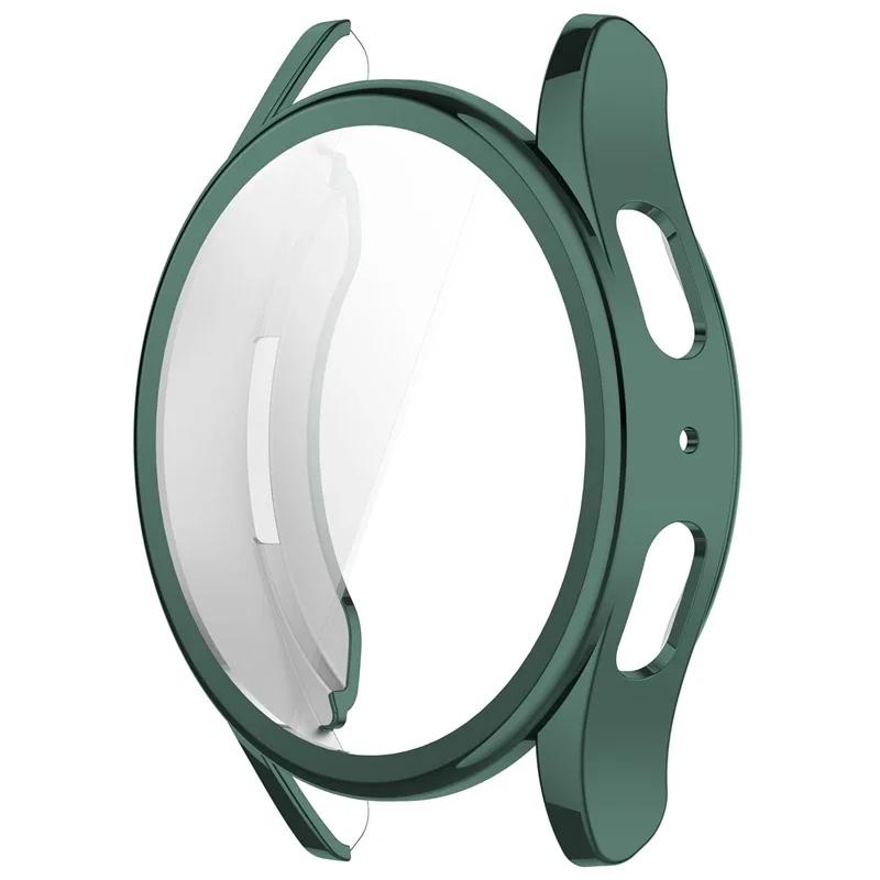 Silikon TPU Hülle Glas Für Samsung Galaxy Watch 7 40mm 44mm Vollabdeckung Displayschutz Bumper für Watch7 44mm 40mm Hülle