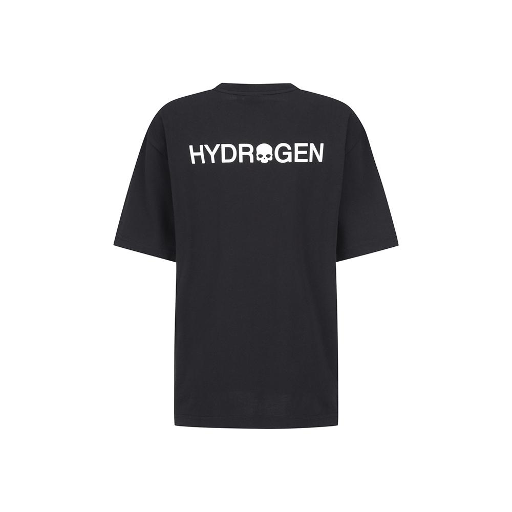 HYDROGEN Uni Basic Skull Logo Short Sleeve Round Neck
