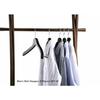 Nakata Hanger - Made in Japan Wooden Men's Shirt Hangers, Set of 5, Smoke Brown, SET-02 (420mm)