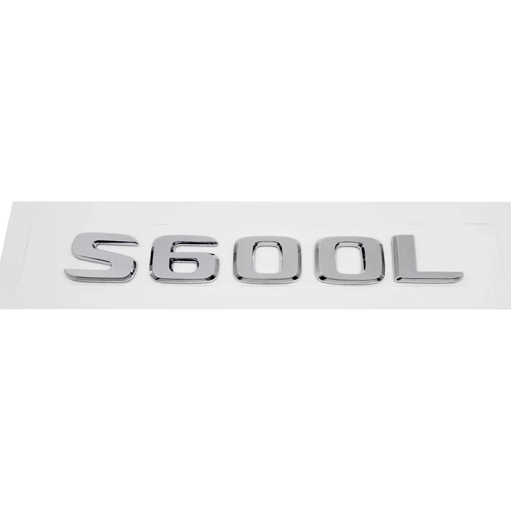 CXAFM1 ABS S500 S500L S600 S600L Trunk Rear Logo Badge Emblem Sticker For Mercedes Benz S Class W126 W140 W220 W221 W222 C217