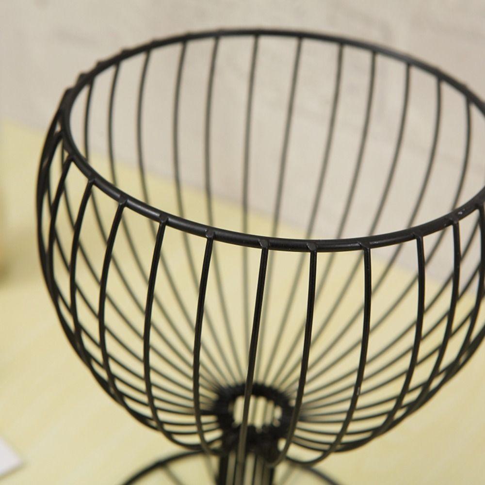 Large Capacity Goblet Shape Fruit Basket Hollow Fruit Display Stand  Home Decor