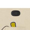 Massage Relax Chair Cream Colored Fabric