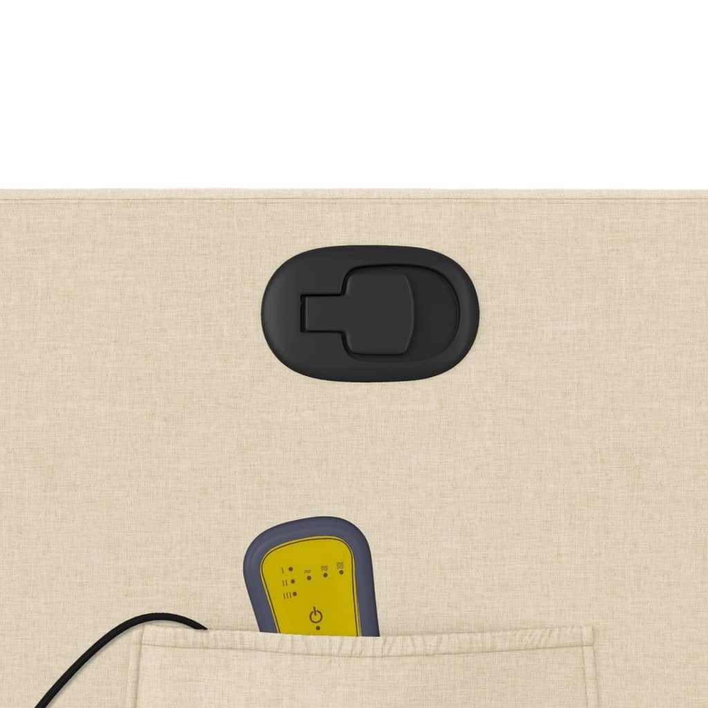 Massage Relax Chair Cream Colored Fabric