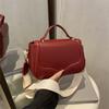 Fashi Versatile Women Pu Shoulder Bags Outing Portable Ladies Adjust Crossbody Bag Simple Solid Color Female Saddle Handbag