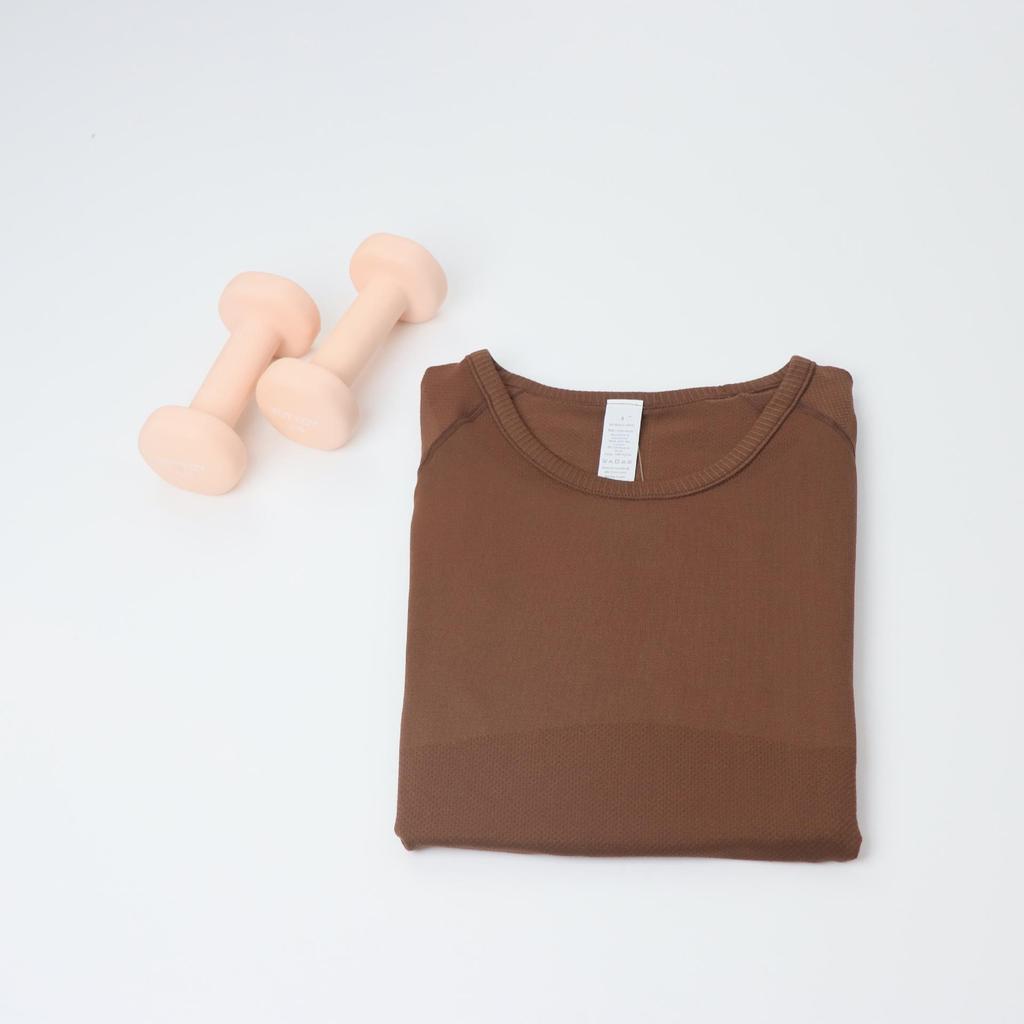 In Stock: Women's LU3.0 Short Sleeve Round Neck Yoga & Running Slim Fit T-Shirt