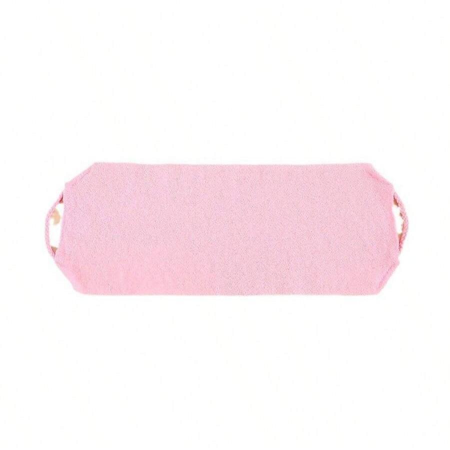 

1 шт. Отшелушивающая мочалка для спины с ручками, растягивающаяся, двусторонняя, нейлоновая, для ванны, душа, тела, спа, ткань для очищения кожи розовый