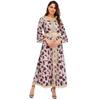 Yiduo Duo European-American Ethnic Print Embroidery Lace Mesh Muslim Dress 21275