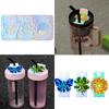 Personalize Your Cup with this Silicone Name Plate Mold DIY Cup Lid Customizations for Tumbler Keychain Molds with Hole