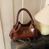 Faux Leather Hobo Bag Women Fashion Shoulder Bag With Stud Detail Soft Texture Handbag Everyday Use