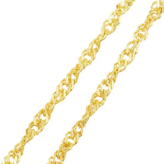 Šroubovací řetízek z ryzího zlata 45cm 3g K24 gravírovaný