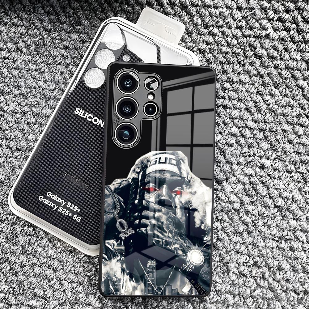 Rapper K-King Von Cool Phone Case For Samsung S26 Ultra S25 Edge Ultra S23 S22 S21 S20 Ultra Plus S24 Fe A25 Glass Cover