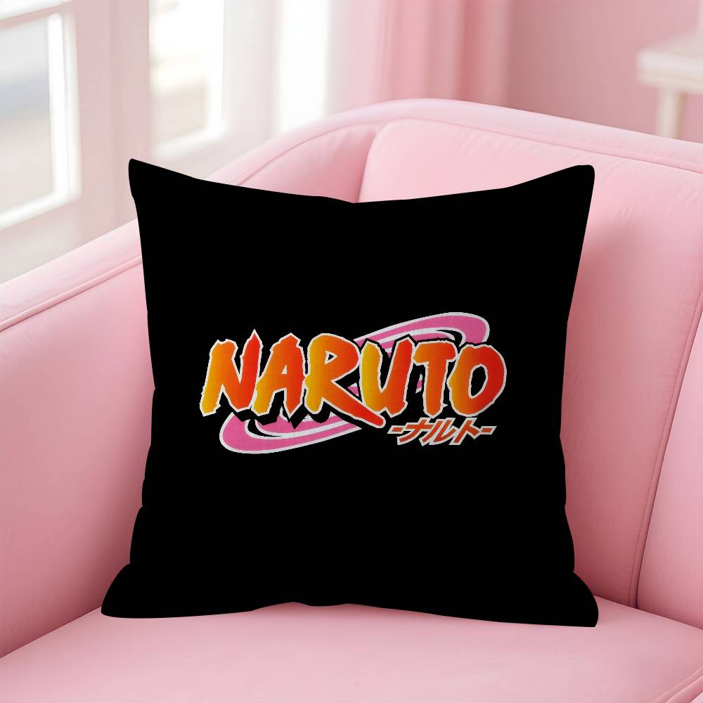 Anime Narutoes Logo Maple Design Cushion Cover Happy Autumn Harvest Decor Holiday Decorati Pillow Cover