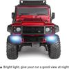 INJORA Adjustable Front Bumper with Led Light for TRX4 Axial SCX10 SCX10 II 90046 90047 RC Car Upgrade Part(Black)