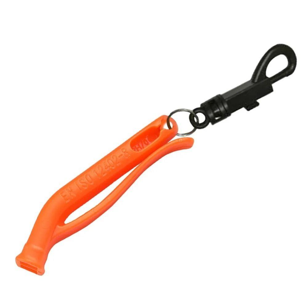 Double Pipe Survival Rescue Whistle PP Plastic Outdoor Emergency Whistle Diving