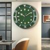Europäischer Stil Minimalistische Und Modische Quarzuhr, Metall Moderne Leuchtende Wanduhr, Wohnzimmer Dekoration, Kreative