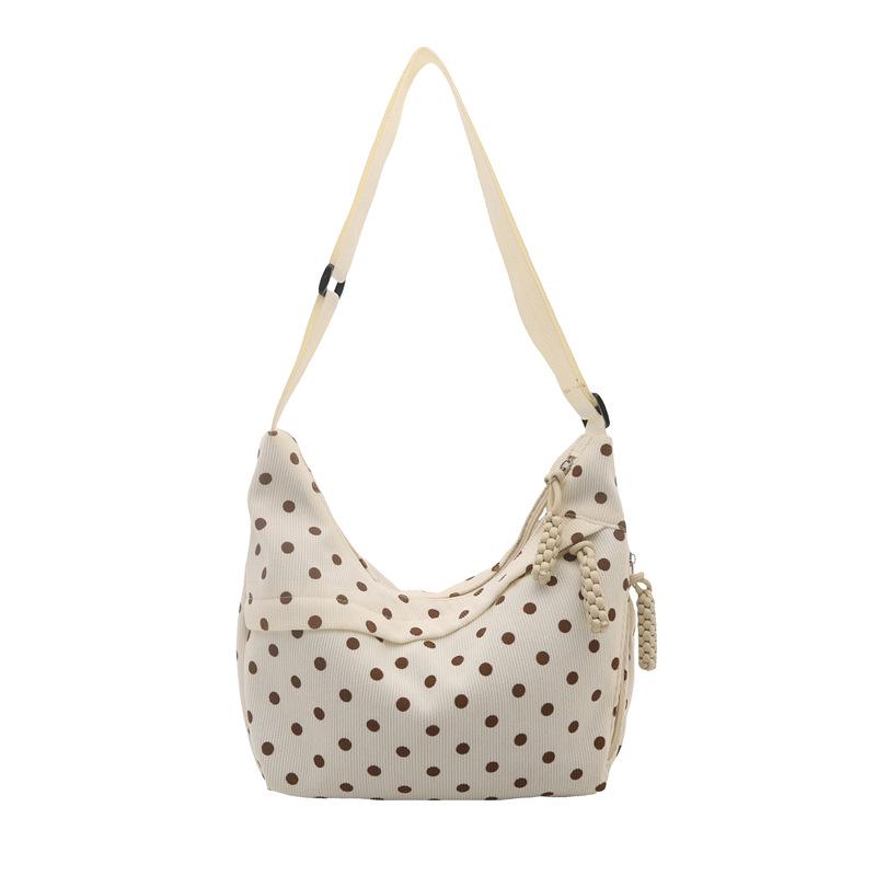 Tide Spring Summer, Simple Polka Dot Largecapacity Commuter Messenger Bag Lazy Wind Highend Bag