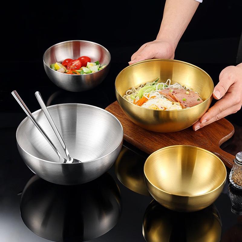 ZISIZ 304 Stainless Steel Cold Noodle Bibimbap Bowl