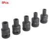 5PCS Square Drive Tap Sockets Compatible with For Electric Driver Wrenches