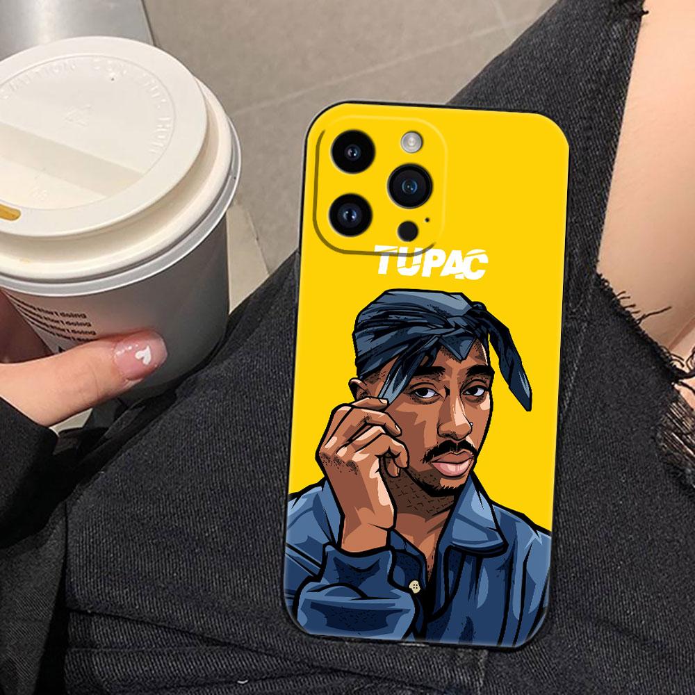 Rapper 2pac Tupac Yinuoda Cover Phone Case For iphone Apple 17 AIR 16E 16 15 14 13 12 11 Pro XR Max 8 7 Plus TPU Case Funda Capa