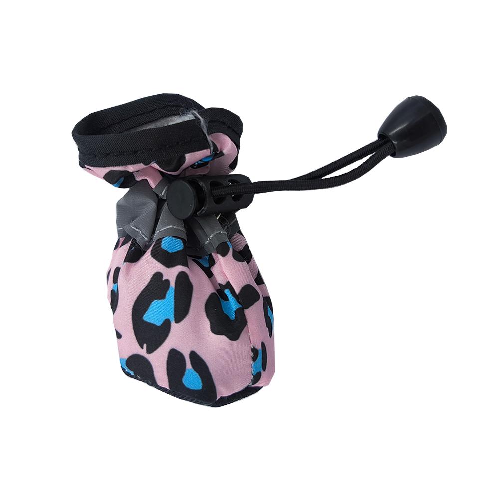 Wasserdichte Hundeschuhe für kleine Hunde Katze Rutschfest Reflektierend Welpenstiefel Leopardenmuster Verstellbar Französische Bulldogge Mops Haustier Schuhwerk