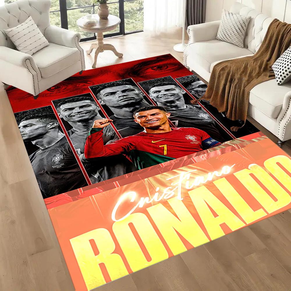 Cristiano Ronaldo Area Rug Perfect For Outdoor Playrooms Dining Room Living Rooms Antislip Carpet Anime Office Decor Birthdaychristmas Gift