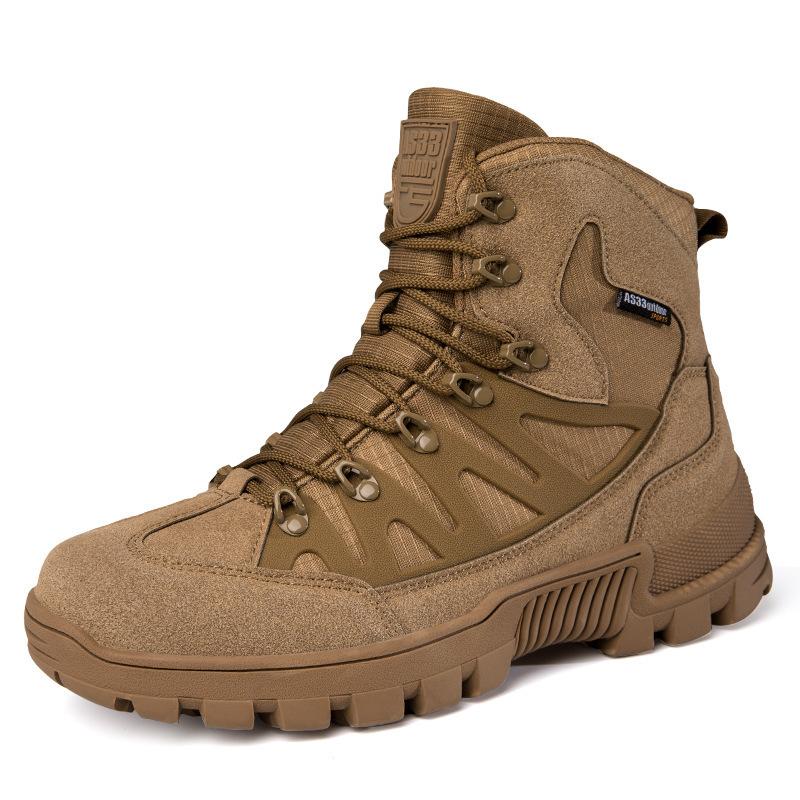 Large Size Outdoor Field Training High-top Desert Combat Boots Training Men's Shoes Men's Mountaineering Shoes Outdoor Sports Shoes