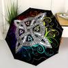 1pc Celtic Mandala Auto Open/close, All-Season Portable Folding Umbrella for Women & Men, Travel, Everyday, Formal Events - Compact Luxury Parasol, Ou