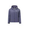 Solid Color Comfortable Hooded Outdoor Sports Leisure Breathable Sun Protection Clothing Women Outerwear Gray Purple 24SRM102WGP3
