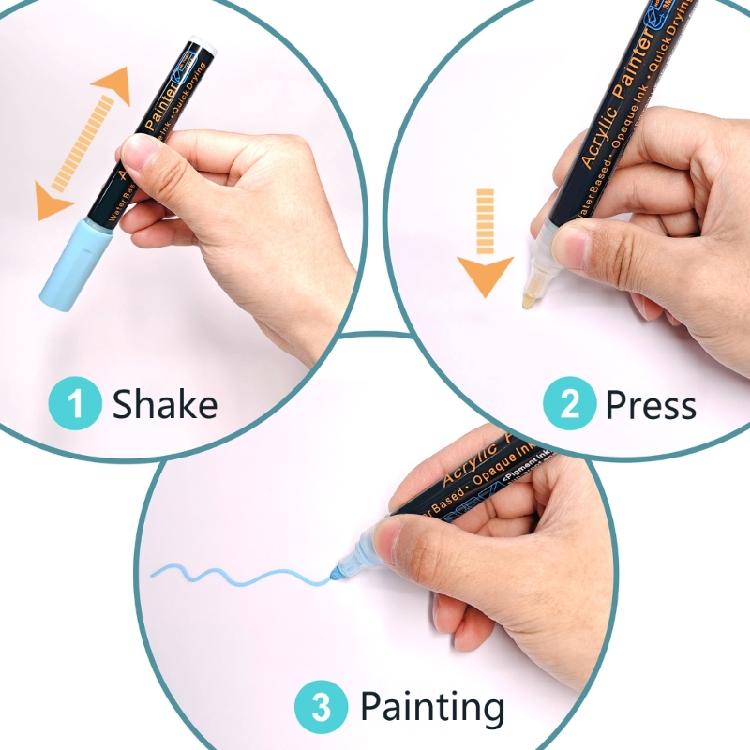 12/36 Color Acrylic Paint Pen Graffiti Pen Acrylic Pen Acrylic Paint Markers