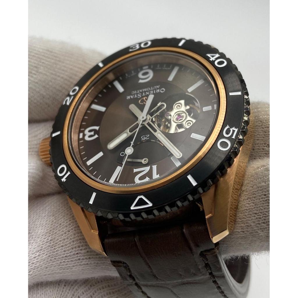 Used ORIENT STAR Orient Star Watch Automatic RE-AT0103Y SEMI SKELETON Semi-skeleton Brown Rose Gold Men's Watch (ME79-1135)