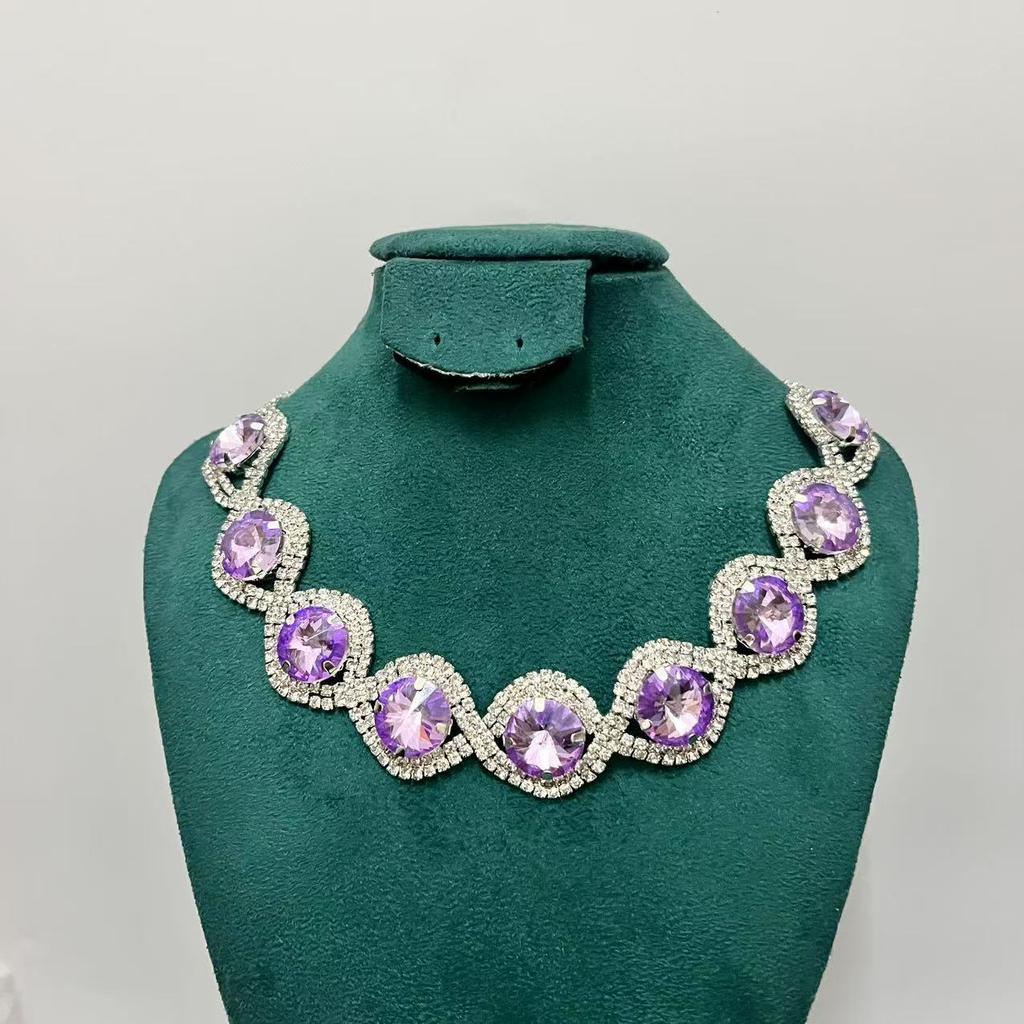 Wind Red, White, Blue And Black Crystal Bracelet, Super Flash Full Diamond Luxury Bracelet Women, Shiny Rhinestone Bracelet Hand Jewelry