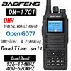 Baofeng DM-1701 DMR Digital Walkie Talkie, Dual Mode Analog+Digital, Open GD77, Dual Time Slot Tier 1+2 Ham Amateur Radio, DR-18