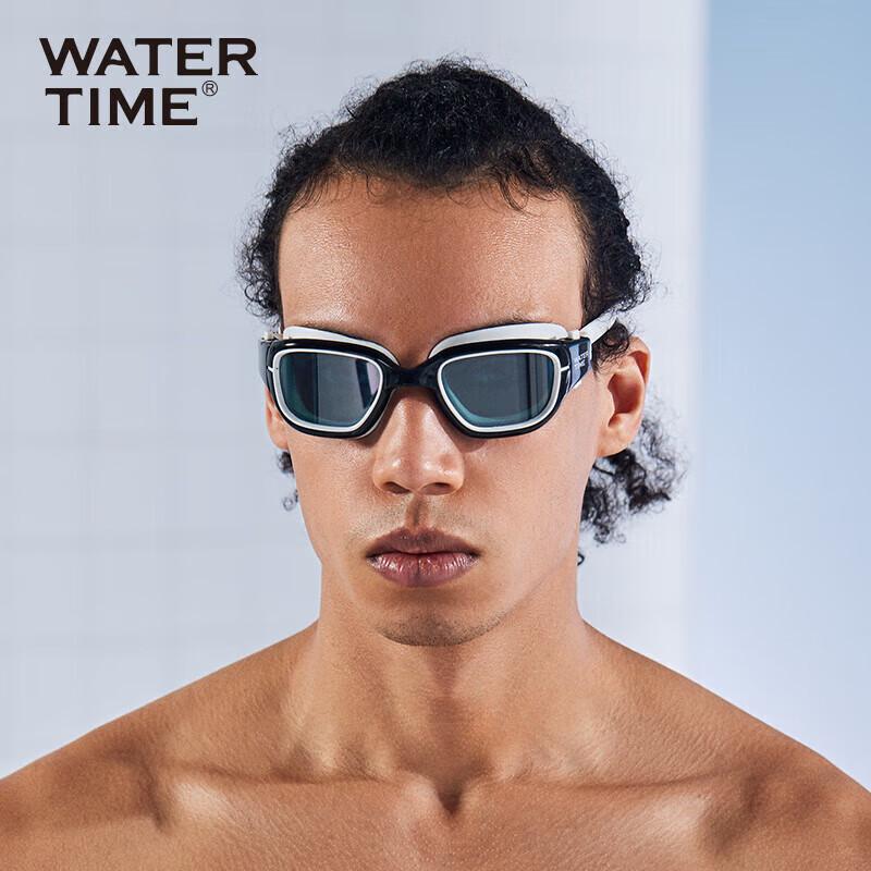 WATERTIME Anti-Fog HD Large Frame Swimming Goggles