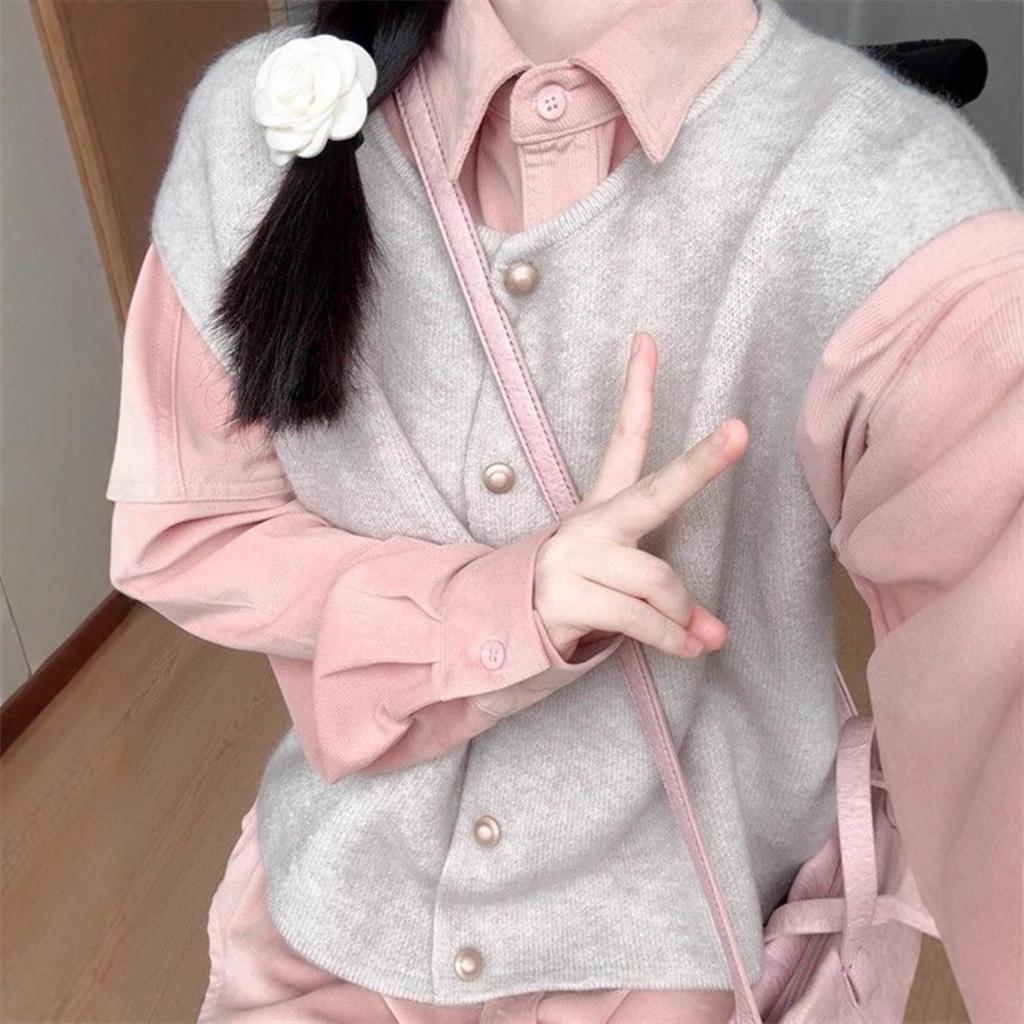 Korean Style Retro Corduroy Shirt: Women's Versatile Long Sleeve Spring/Autumn Layering Top
