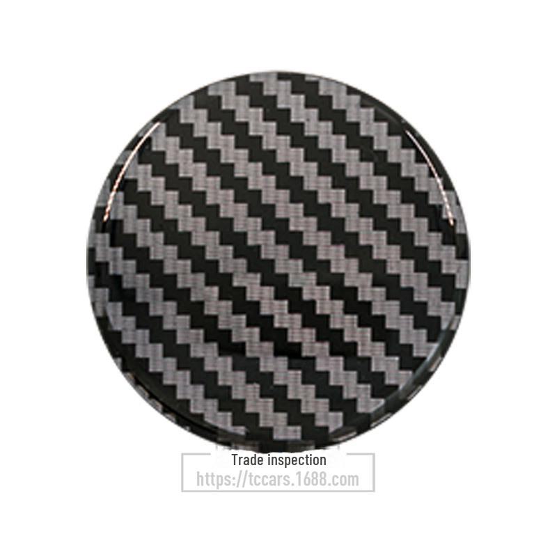 Smooth Carbon Fiber Car Wheel Stickers: 45MM, 50MM, 56MM, 65MM - Customizable for Personalized Modification