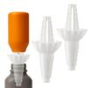 2 Pcs Universal Bottle Emptying Kit Liquid Transfer Connector for Soap Lotion Shampoo Conditioner Kitchen No More Waste Reusable Bottle Funnel Adapter