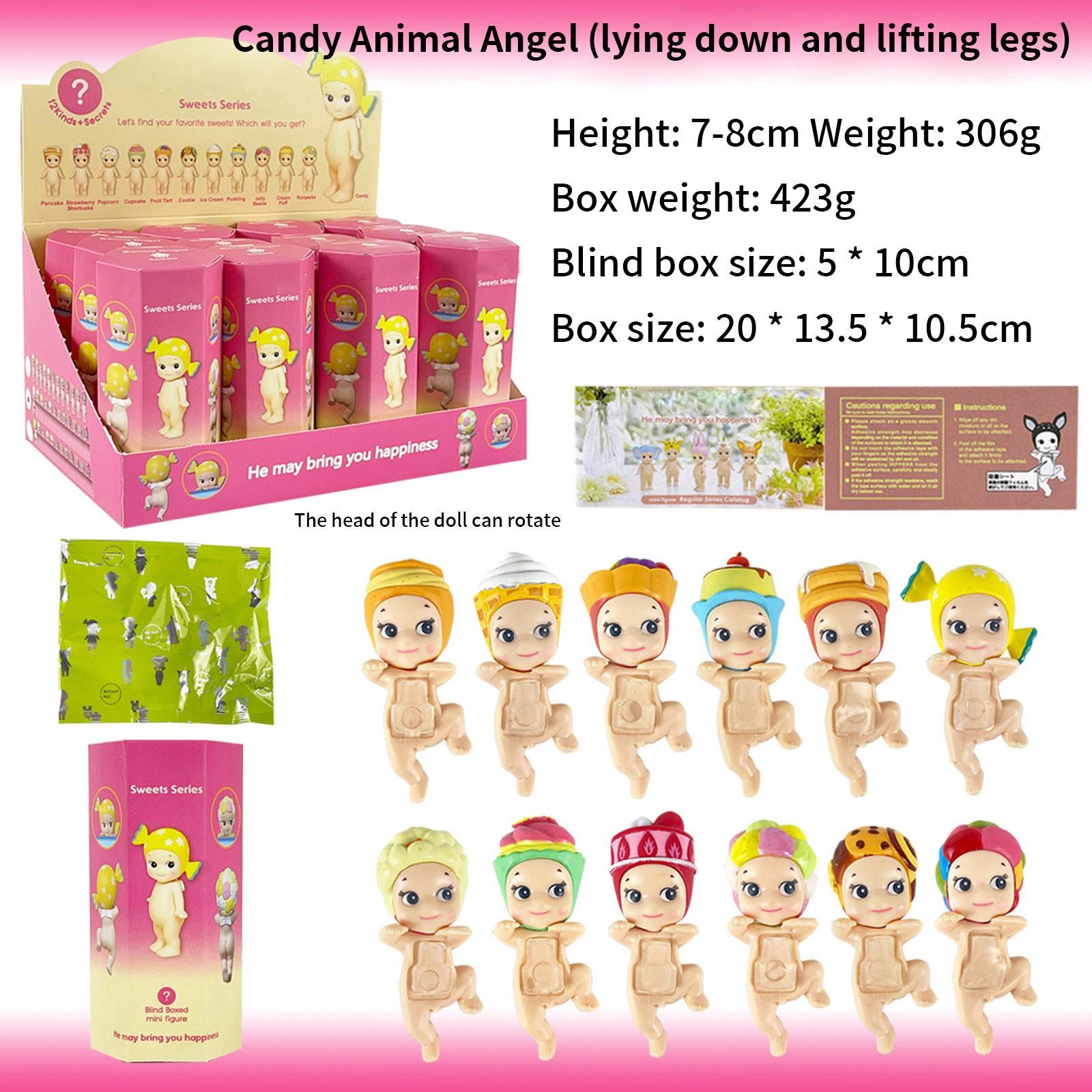 

Откройте для себя мистическое царство крылатых чудес: Интригующие фигурки ангелов в сюрприз-слепых коробках Angel Hippers Dreaming Series Figure One Size