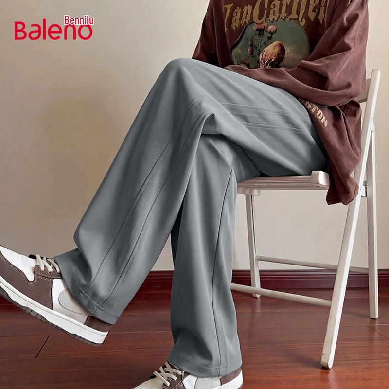 Baleno Men s Loose Straight-Leg Summer Casual Pants L