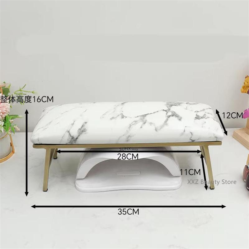 

Top Quaility PU LeatherMarble Nail Hand Rest Pillow Hand Cushion Pillow Holder Nail Art Stand For Manicure Table For Nail Salon