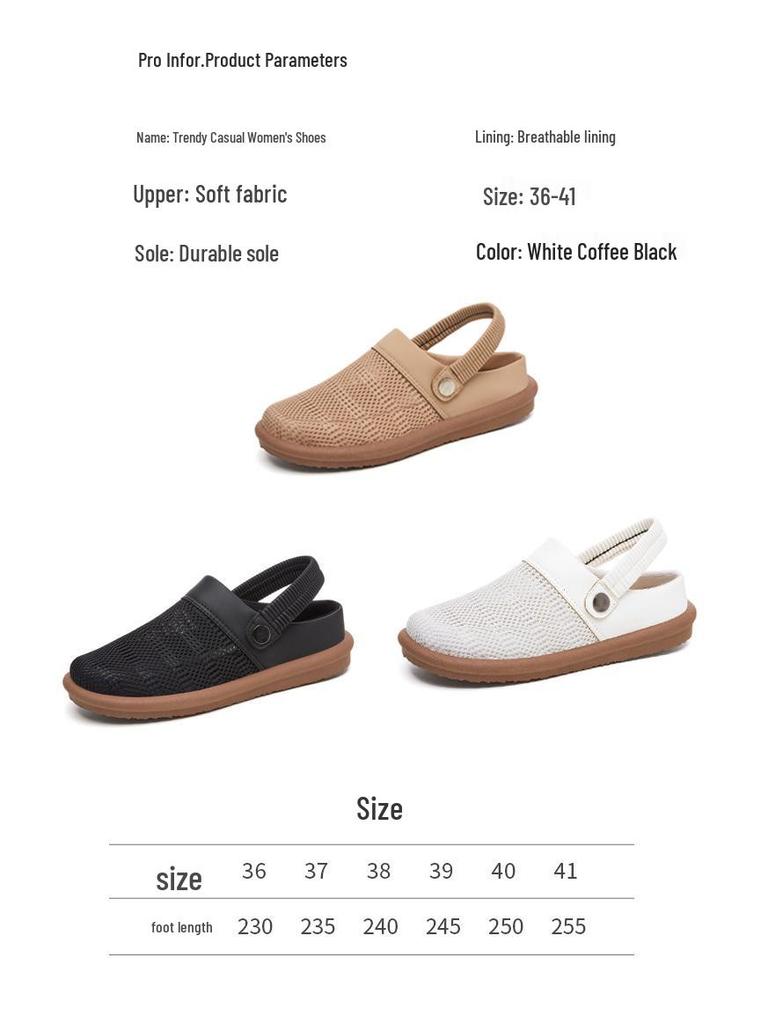 Women's Custom Breathable Slip-On Slippers - Casual Outdoor Comfort Shoes