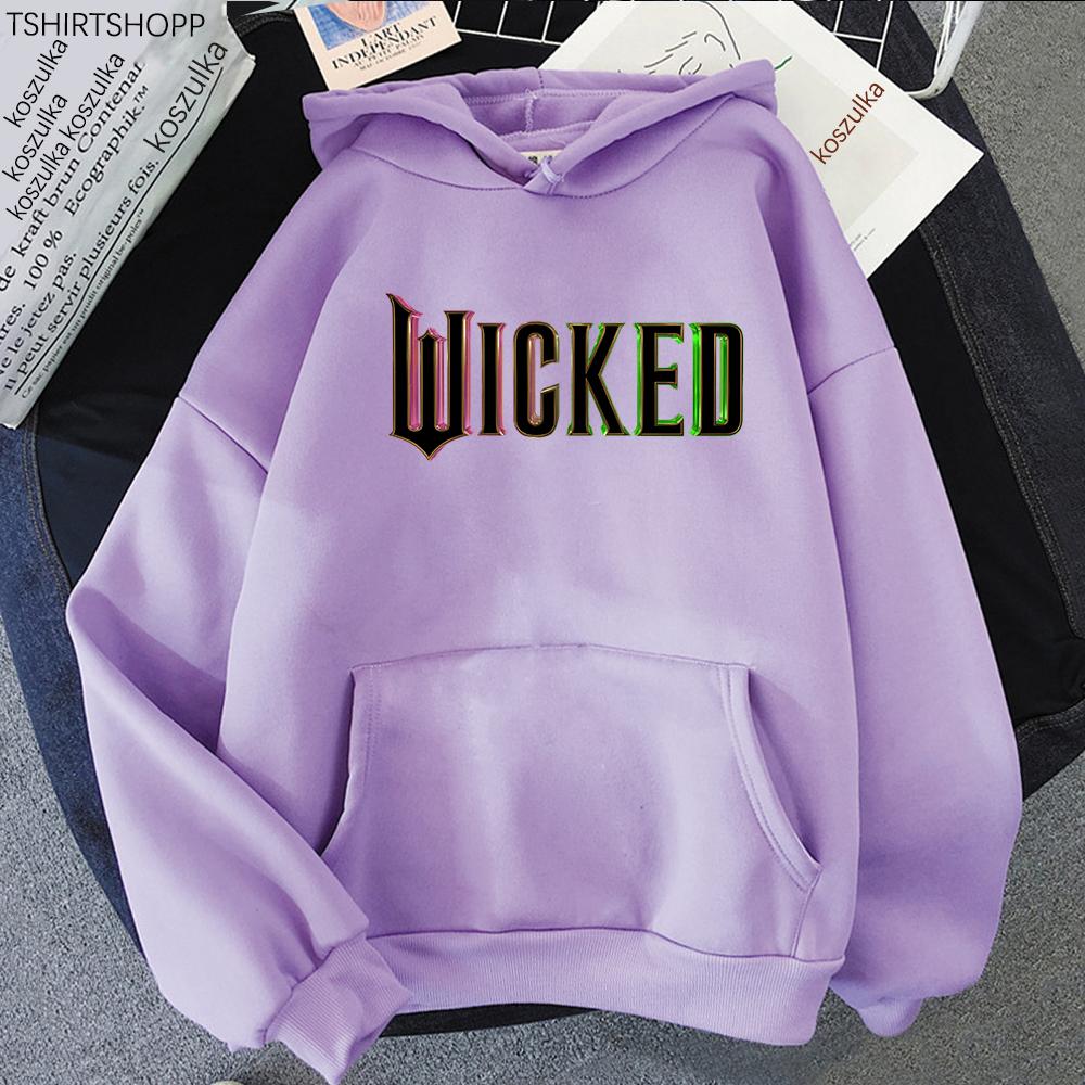 Wicked Fantasy Movie Letter Hoodie 2025 Retro Women_men Hoodies Unisex Sweatshirt Vintage Aesthetic Harajuku Winter Clothes