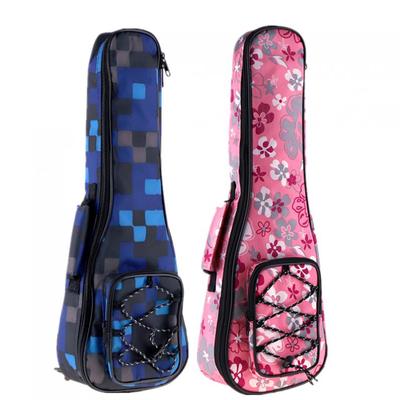 21 Inch Colorful Ukulele Bag 10mm Cotton Soft Case Gig Ukelele Mini Guitar Backpack