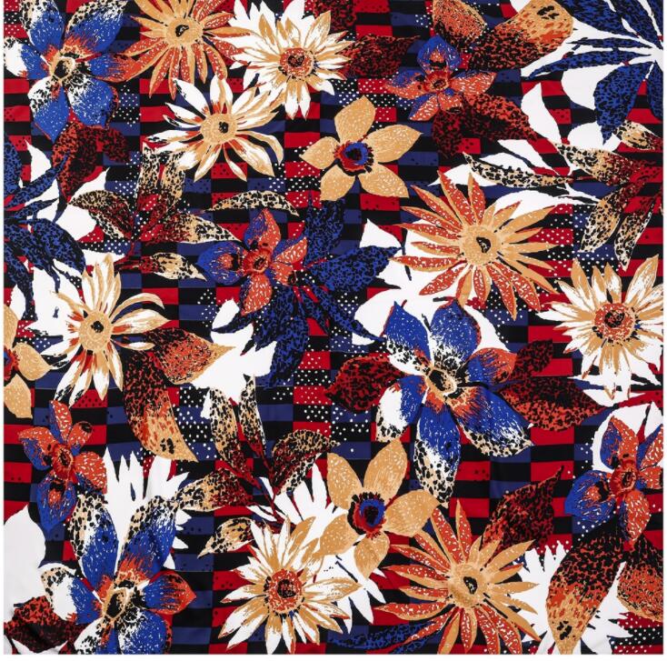 New Luxury Brand Silk Scarf Women Print Square Shawl Hijab Scarfs Female Fashion Shawls Scarves For Ladies 130*130cm