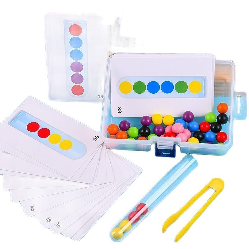 

Зажимные бусины, игрушка-пробирка, детская логическая концентрация, игра для тренировки мелкой моторики, обучающие пособия Монтессори, развивающая игрушка для детей