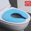 1pcs Foldable Travel Seat with Non-Slip Suction Cup Portable Toilet Seat Cover for Home & Travel Lightweight PP Material