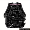 1pc Printed Mathematical Formula Science Symbol Backpack, Zipper Personality Hand Wash Design Multi-purpose Fashion Commuter Pat